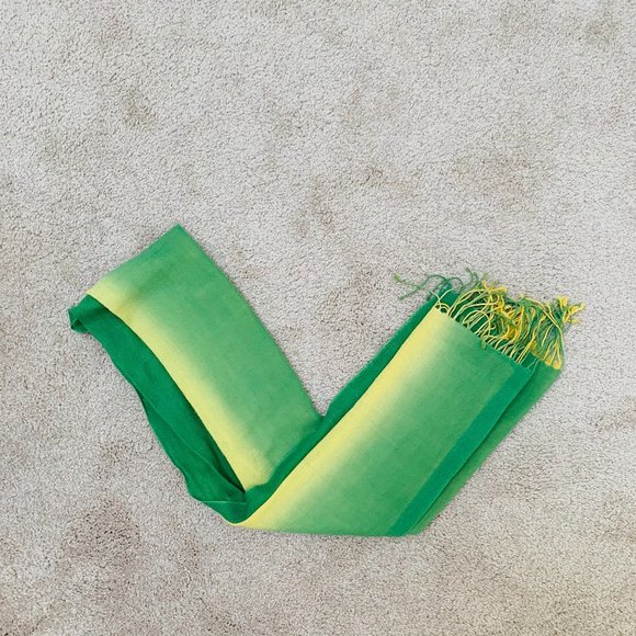 Gradient scarf Green/Yellow - Picture 1 of 4